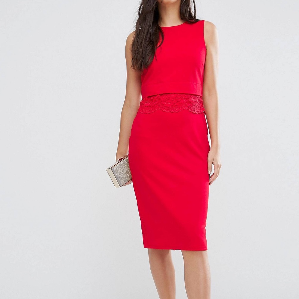 ASOS Red Sheath